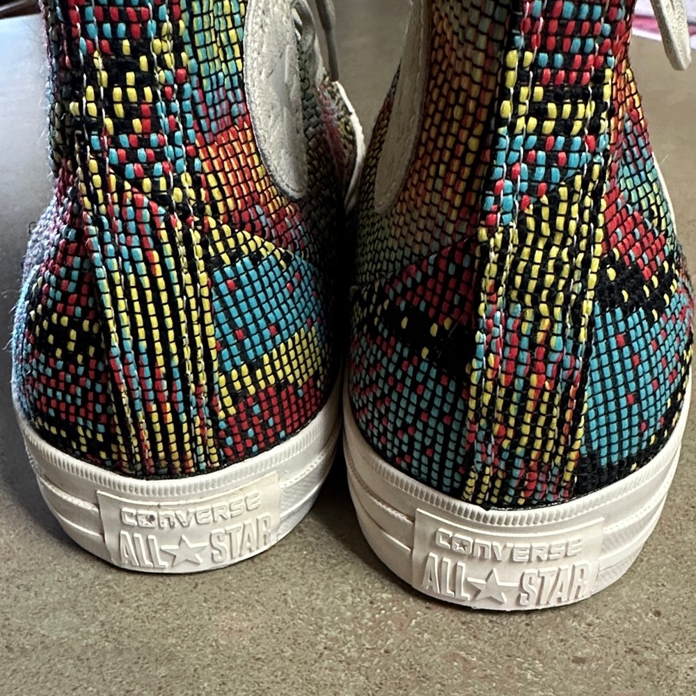 Rare Converse Chuck Taylor All Star Hi Multipanel W Size 10 Embroidered 🆕 - Picture 6 of 13